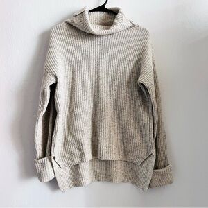 Ann Taylor Marled Knit Turtleneck Sweater